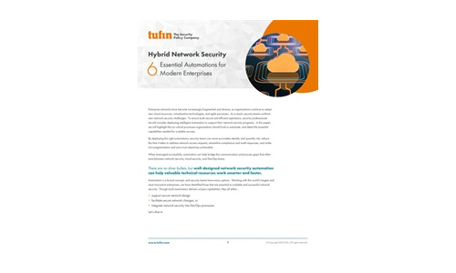 Hybrid Network Security - 6 Essential Automations for Modern Enterprise